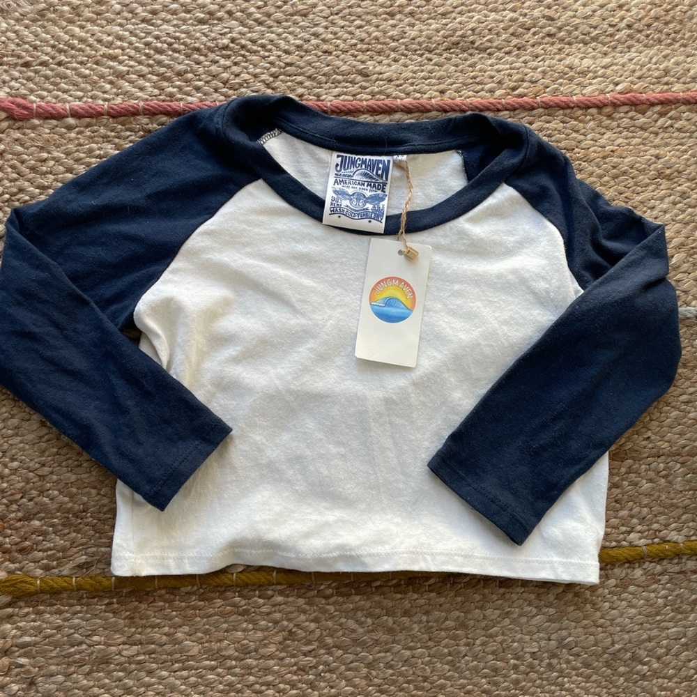Cropped Jungmaven Top - Baseball!